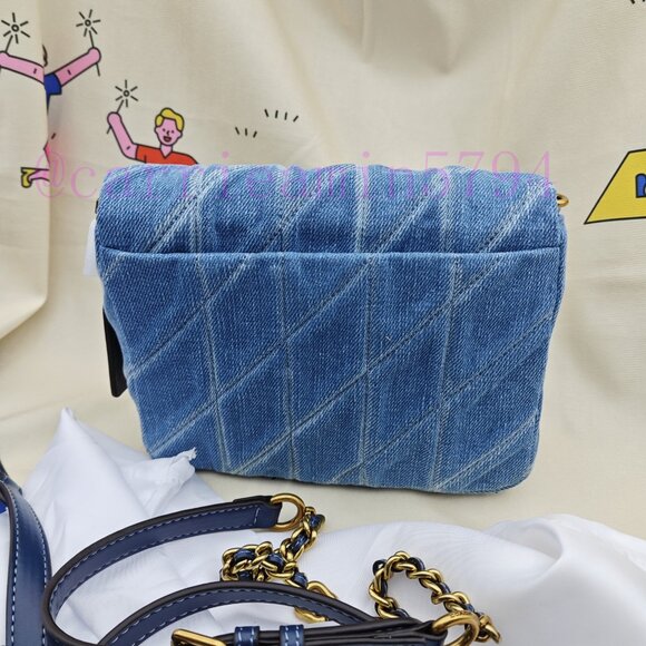 Coach denim blue TIMES SQUARE QUILT TABBY SHOULDER BAG - Picture 3 of 10